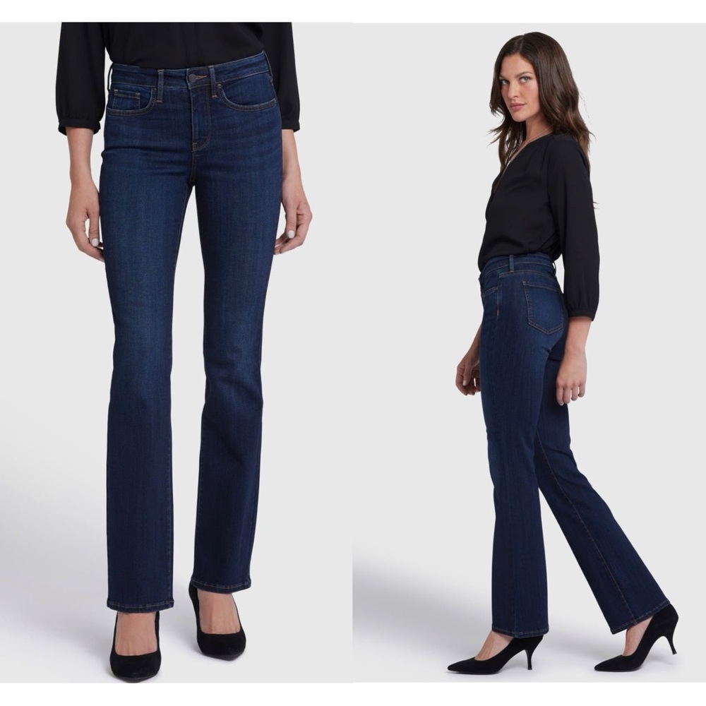NYDJ Dark Wash Barbara Bootcut Jeans Womens 14